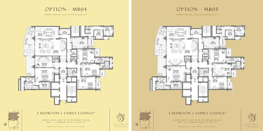 DLF The magnolias Floor Plan