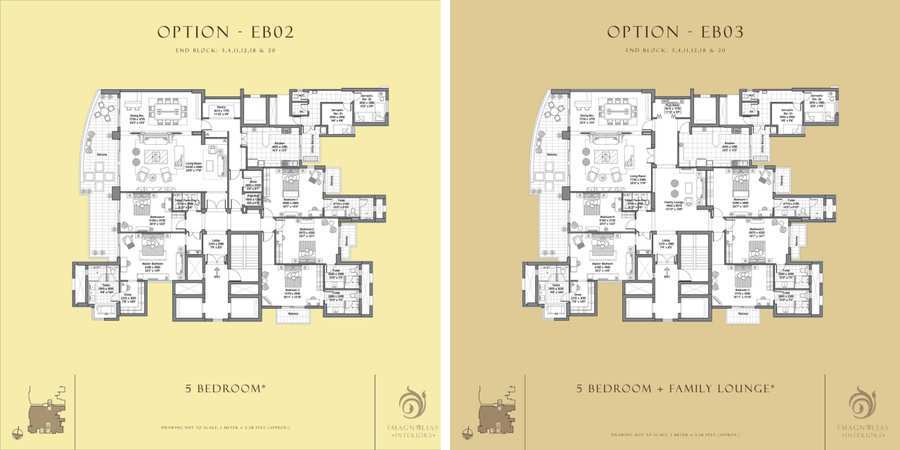DLF The magnolias Floor Plan