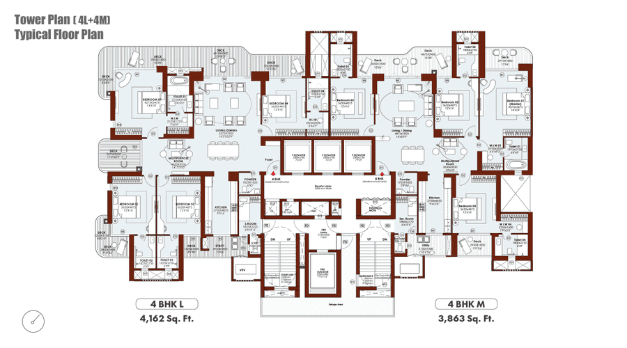 Whiteland Westin Residences Floor Plan