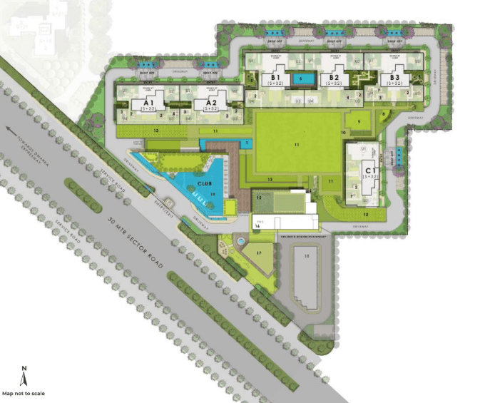 Puri Diplomatic Greens Sector 111 | Location