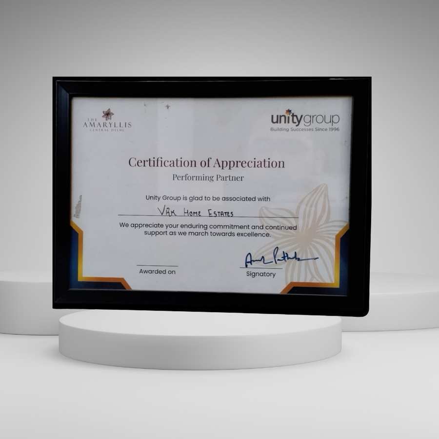 Certificate of Appreciation