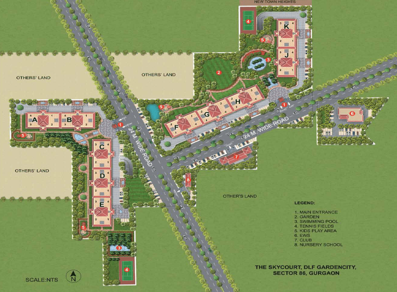 DLF skycourt Floor Plan