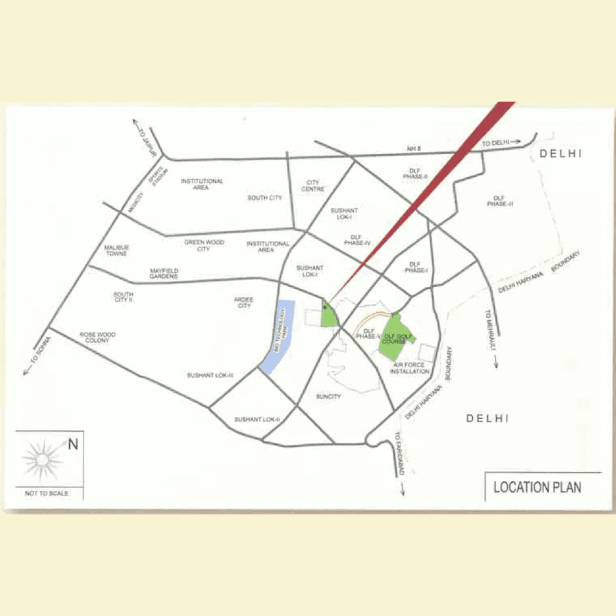 dlf westend heights location