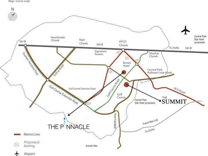 dlf the pinnacle location
